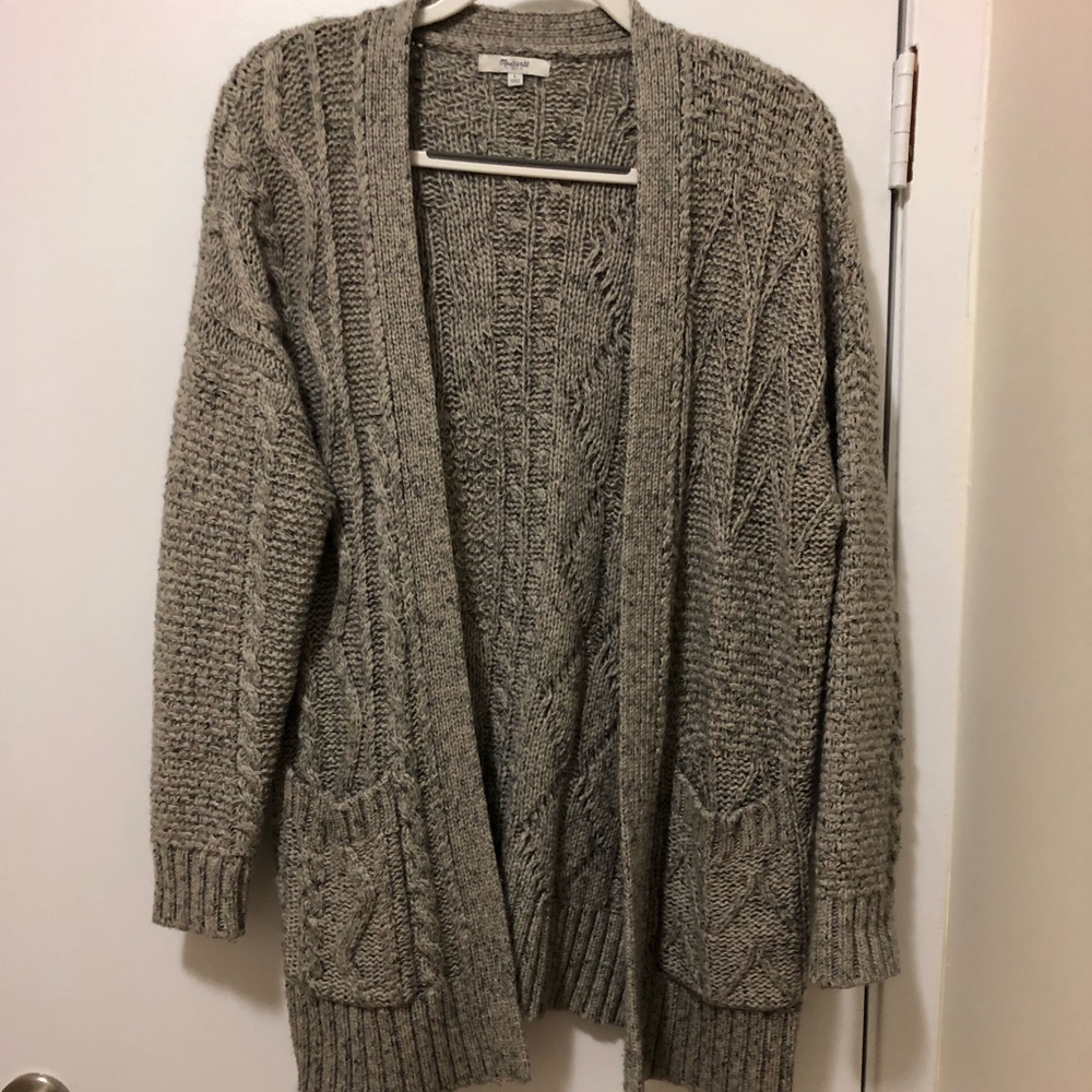 Madewell Cable Knit Cardigan